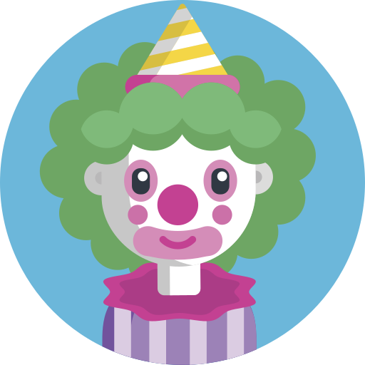 clown Generic Circular icoon