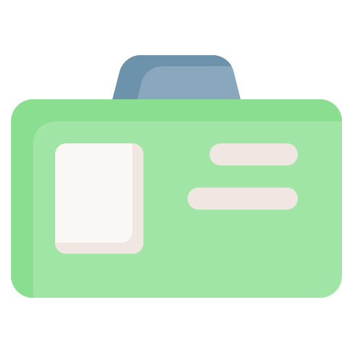 carta d'identità Generic Flat icona