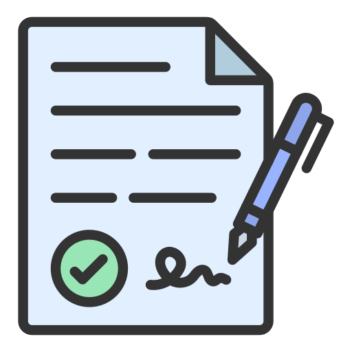 Contract Generic Outline Color icon