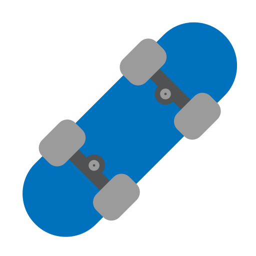 skateboard Generic Flat icoon