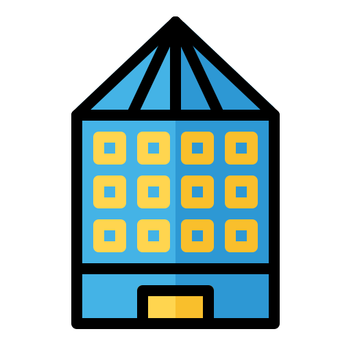 Building Generic Outline Color icon