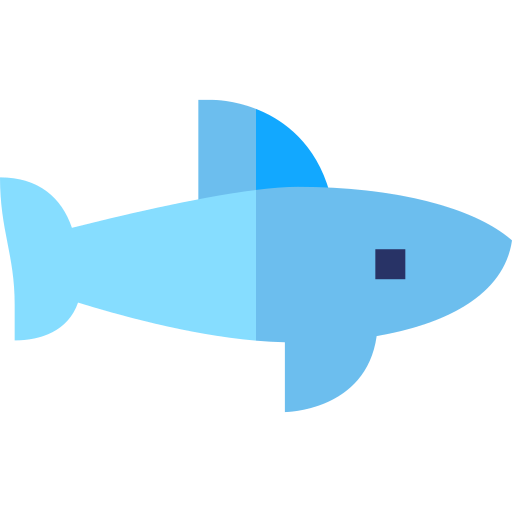 requin Basic Straight Flat Icône