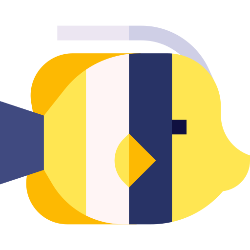ryba motyl Basic Straight Flat ikona