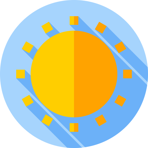 luminosità Flat Circular Flat icona