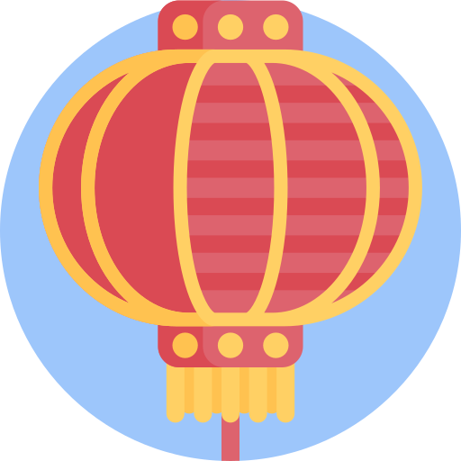 lanterna chinesa Detailed Flat Circular Flat Ícone