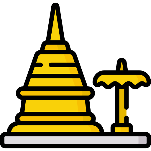 Wat phra that Special Lineal color icon