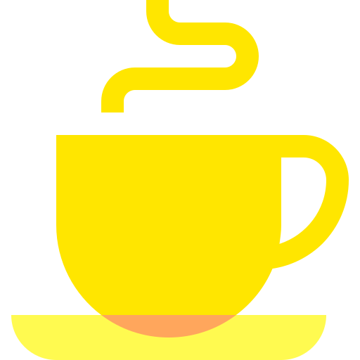 taza de café Basic Sheer Flat icono