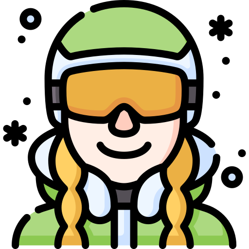 skifahrer Special Lineal color icon