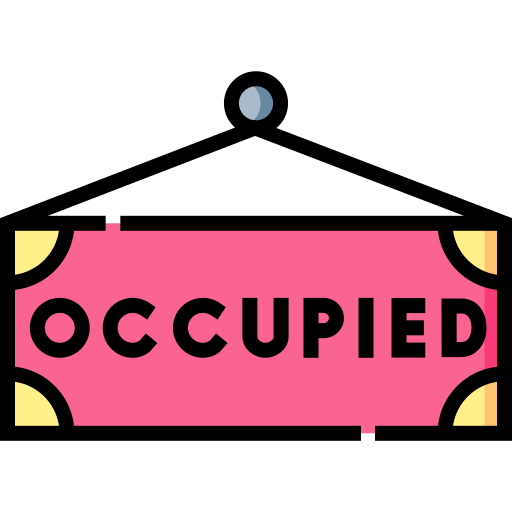 Occupied Detailed Straight Lineal color icon