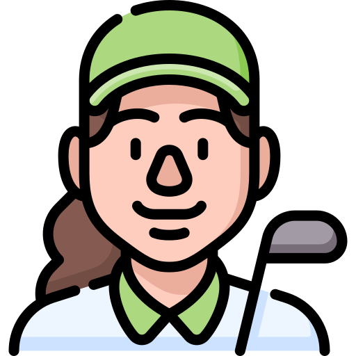 golfspieler Special Lineal color icon