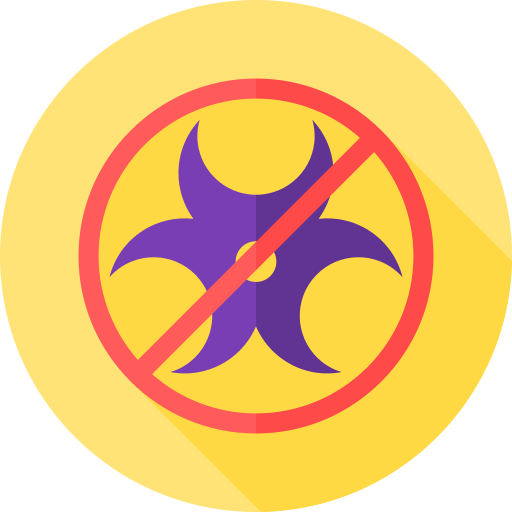 無毒 Flat Circular Flat icon