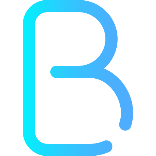 alfabet Super Basic Omission Gradient ikona
