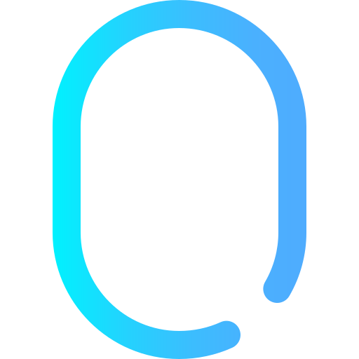 alfabeto Super Basic Omission Gradient icono