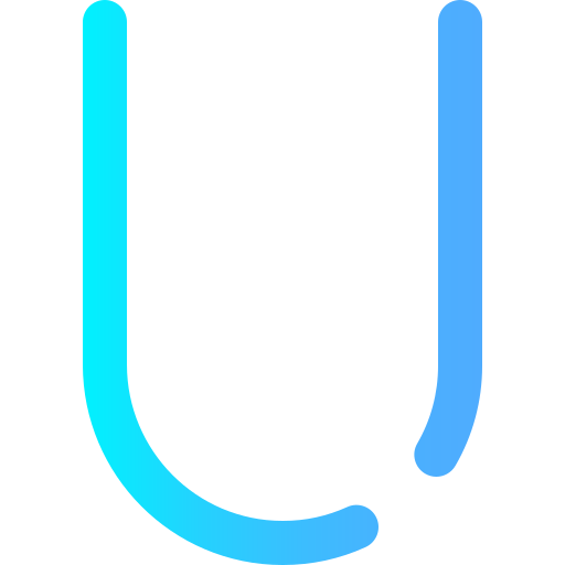 alfabeto Super Basic Omission Gradient icono