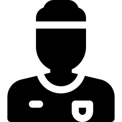 piłkarz Basic Rounded Filled ikona