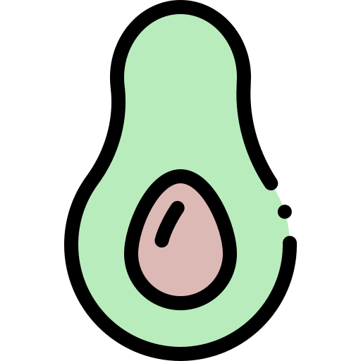 palta Detailed Rounded Lineal color icono