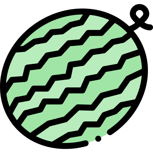 スイカ Detailed Rounded Lineal color icon