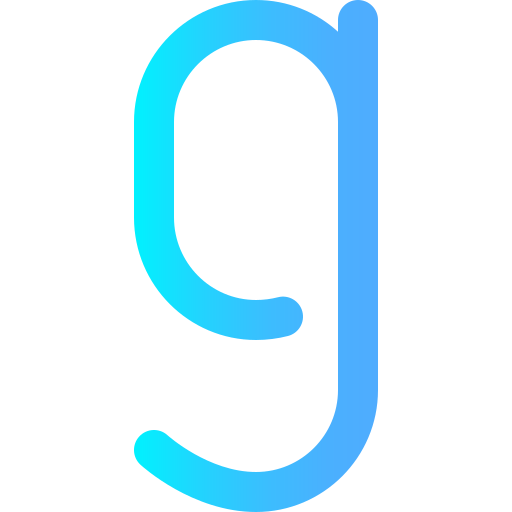 Alphabet Super Basic Omission Gradient icon