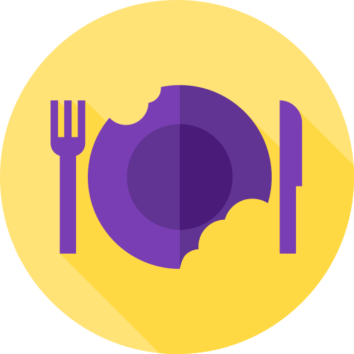 Hunger Flat Circular Flat icon