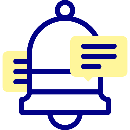 benachrichtigungsglocke Detailed Mixed Lineal color icon