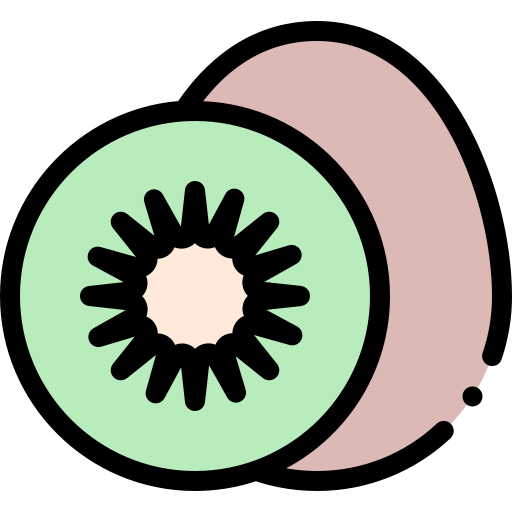 キウイ Detailed Rounded Lineal color icon
