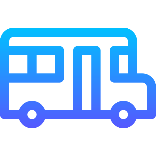 autobús escolar Basic Gradient Lineal color icono