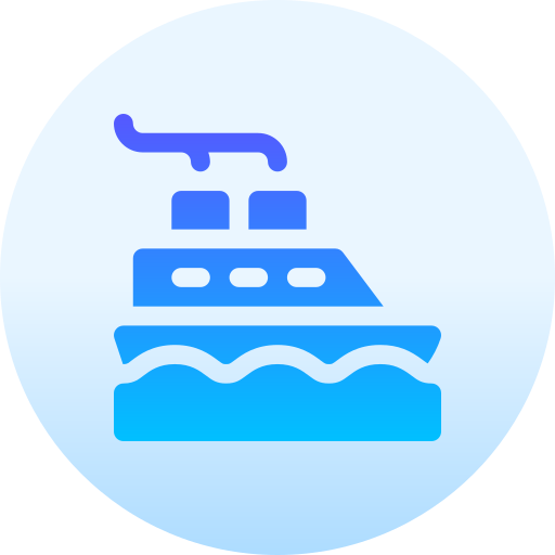 船 Basic Gradient Circular icon