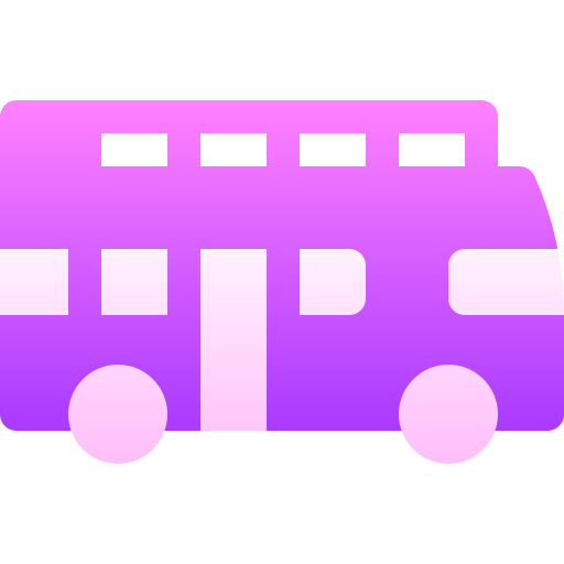 autobus à impériale Basic Gradient Gradient Icône