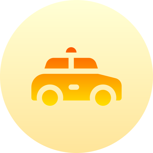 タクシー Basic Gradient Circular icon