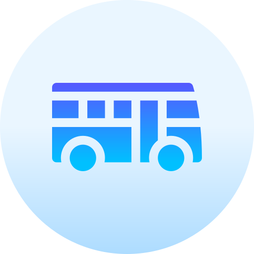 bus Basic Gradient Circular icoon