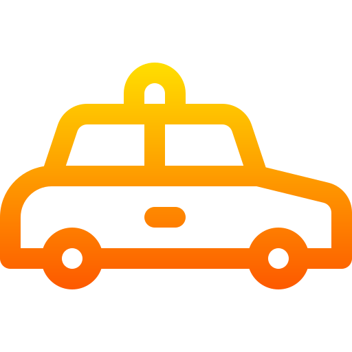 택시 Basic Gradient Lineal color icon