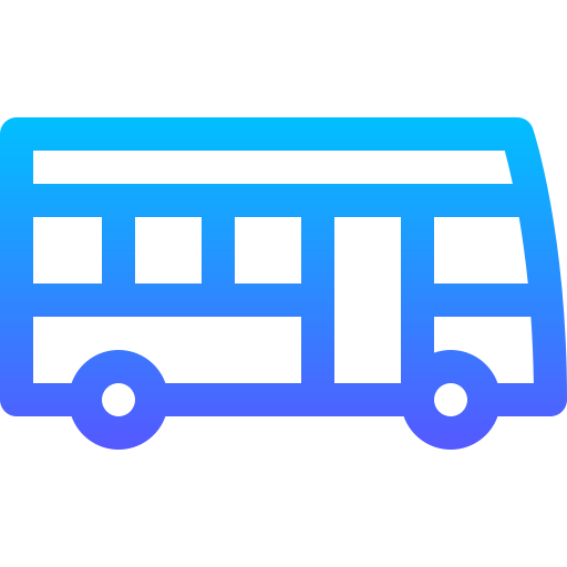 autobús Basic Gradient Lineal color icono