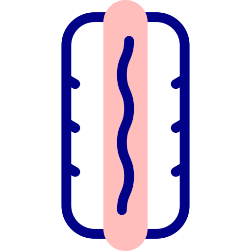 hotdog Detailed Mixed Lineal color icon