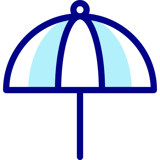 傘 Detailed Mixed Lineal color icon