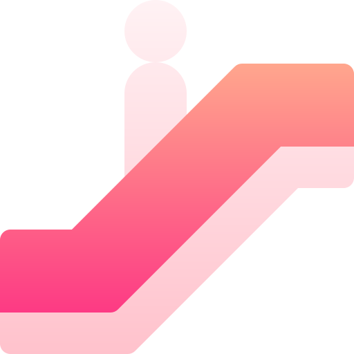 Escalator Basic Gradient Gradient icon