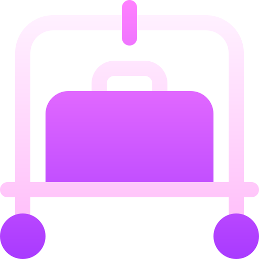 carrito de equipaje Basic Gradient Gradient icono
