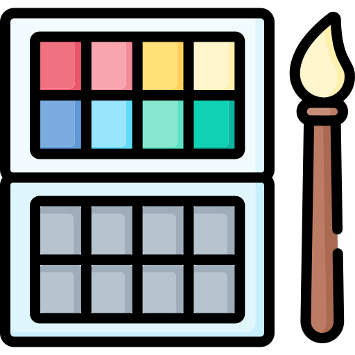 Painting Special Lineal color icon