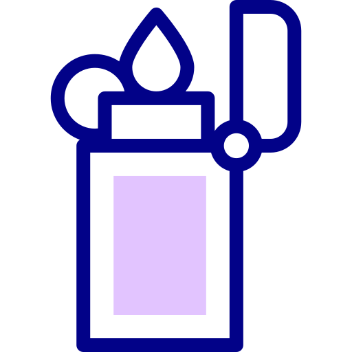 briquet Detailed Mixed Lineal color Icône