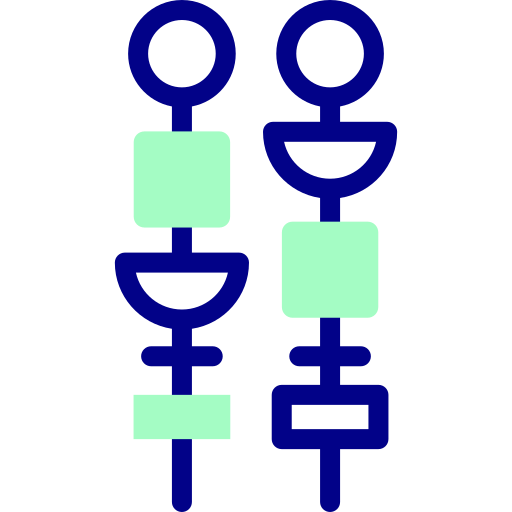 串 Detailed Mixed Lineal color icon