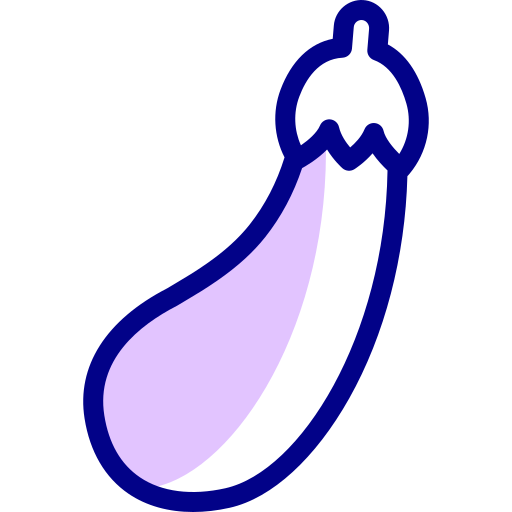 aubergine Detailed Mixed Lineal color icon
