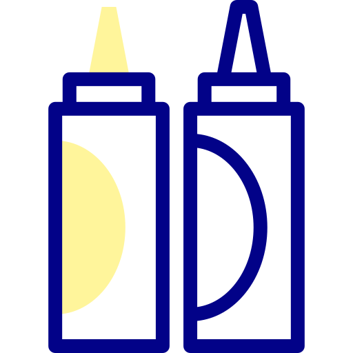 Горчица Detailed Mixed Lineal color иконка