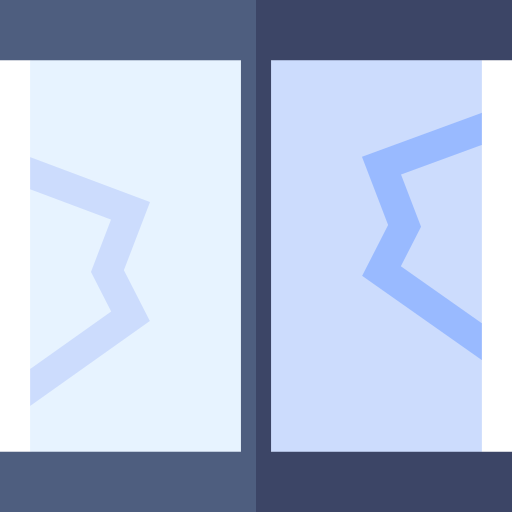 ventana rota Basic Straight Flat icono