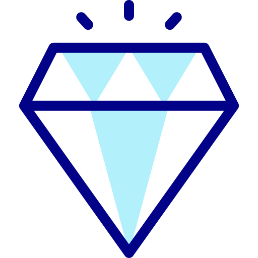 다이아몬드 Detailed Mixed Lineal color icon