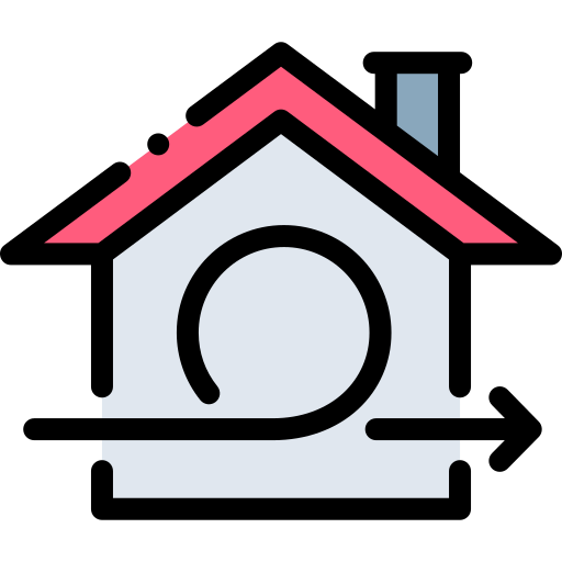zuhause Detailed Rounded Lineal color icon