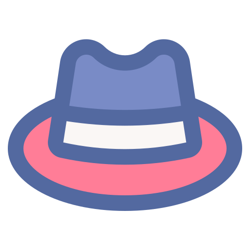 Fedora hat Generic Outline Color icon