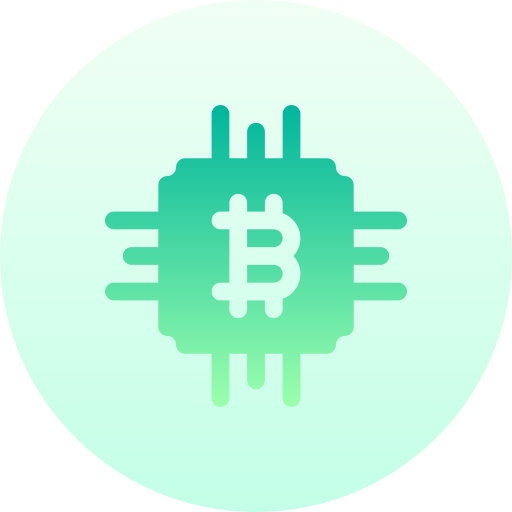 bitcoin Basic Gradient Circular icono
