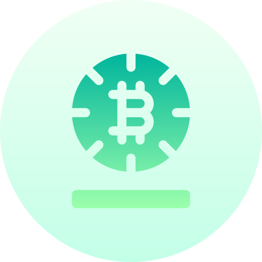 bitcoin Basic Gradient Circular icoon