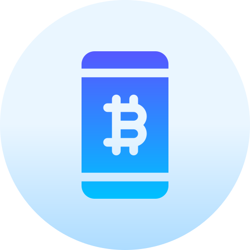 bitcoin Basic Gradient Circular icono