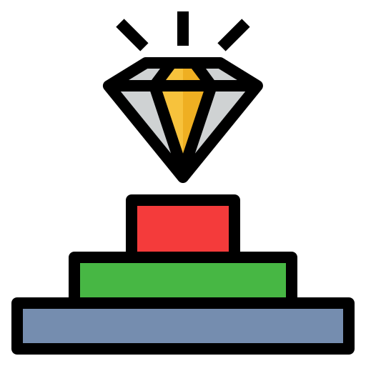 Алмаз Generic Outline Color иконка