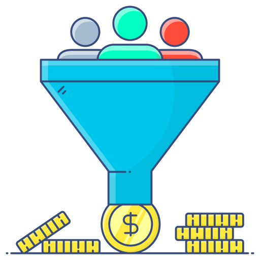 Pay per conversion Generic Thin Outline Color icon